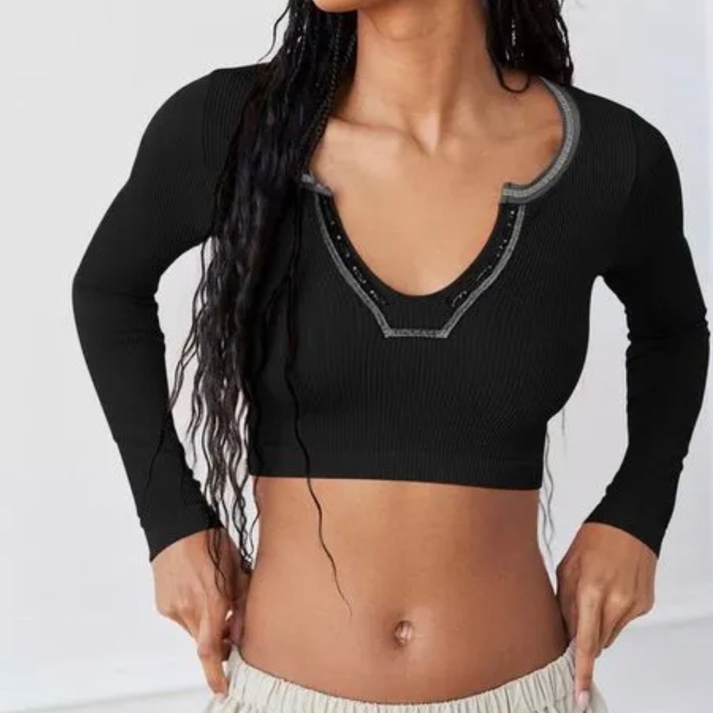 Urban Outfitters Our From Under Go For Gold Seamless Long Sleeve